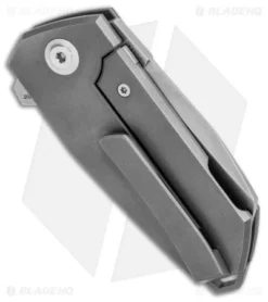 Cheburkov Knives Bulldog Frame Lock Knife Titanium (2.375" Bead Blast) 6 Cheburkov Knives Bulldog Frame Lock Knife Titanium (2.375" Bead Blast) -Benchmade Shop Cheburkov Knives Bulldog FL Ti BB BHQ 104777 jr side