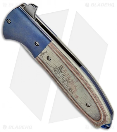 Chuck Gedraitis Accentor Flipper Circuit Board/Blue Ti (3.625" San-Mai) 2 Chuck Gedraitis Accentor Flipper Circuit Board/Blue Ti (3.625" San-Mai) - Image 2