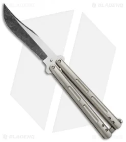 Chuck Gedraitis Knives Balisong #164 Titanium Butterfly Knife (4.25" BB SW)
