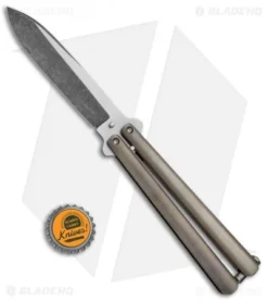 Chuck Gedraitis Custom Channel Balisong #4 Butterfly Knife Bronze Ti (Two-Tone) 7 Chuck Gedraitis Custom Channel Balisong #4 Butterfly Knife Bronze Ti (Two-Tone) -Benchmade Shop Chuck Gedraitis Custom Channel Balisong 4 Butterfly Bronze Ti TT BHQ 71713 jr bottlecap