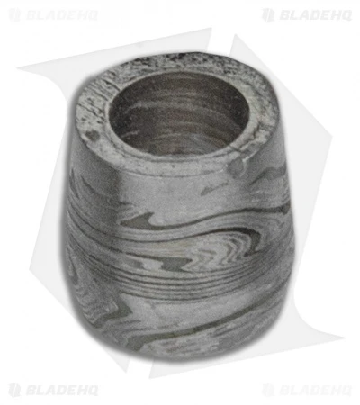 Chuck Gedraitis Custom Lume Lanyard Bead - 304/316 Stainless Damascus 2 Chuck Gedraitis Custom Lume Lanyard Bead - 304/316 Stainless Damascus - Image 2