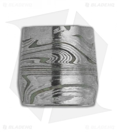 Chuck Gedraitis Custom Lume Lanyard Bead - 304/316 Stainless Damascus 1 Chuck Gedraitis Custom Lume Lanyard Bead - 304/316 Stainless Damascus