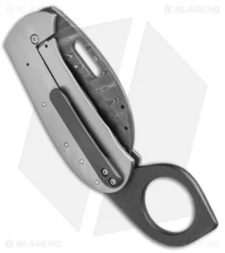 Chuck Gedraitis Karambit Frame Lock Knife Ti/Carbon Fiber (2.25"Damascus) 6 Chuck Gedraitis Karambit Frame Lock Knife Ti/Carbon Fiber (2.25"Damascus) -Benchmade Shop Chuck Gedraitis Karambit FL Ti CF Damascus BHQ 75811 jr side