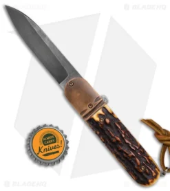 Chuck Gedraitis Switchblade Automatic Knife Brown Stag Horn (3.25" Dark) 7 Chuck Gedraitis Switchblade Automatic Knife Brown Stag Horn (3.25" Dark) -Benchmade Shop Chuck Gedraitis Stag Switchblade Auto Black Blade BHQ 176347 jr bottlecap
