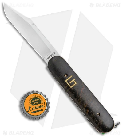 Chuck Gedraitis Swiss Army Switchblade Auto Knife Rag Micarta (3.25" Satin) 5 Chuck Gedraitis Swiss Army Switchblade Auto Knife Rag Micarta (3.25" Satin) - Image 5