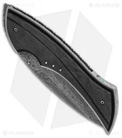 Corrie Schoeman B Ware Flipper Knife Marble Carbon Fiber (2.75" Damascus) -Benchmade Shop Corrie Schoeman B Ware Marble CF Damascus BHQ 86847 er spine