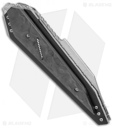 Corrie Schoeman Defuse Liner Lock Knife Marble Carbon Fiber (Damascus) 3 Corrie Schoeman Defuse Liner Lock Knife Marble Carbon Fiber (Damascus) - Image 3
