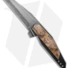 Corrie Schoeman N Able Flipper Knife Crocodile Skin (3.25" Damascus)