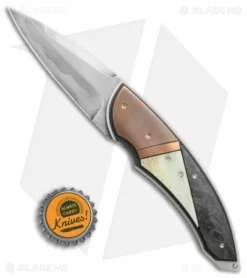 Corrie Schoeman Panerai Flipper Knife Giraffe Bone/Carbon Fiber (3" Hamon) -Benchmade Shop Corrie Schoeman Panerai giraffe bone cf hamon BHQ 72037 er size