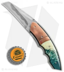 Corrie Schoeman Snout Flipper Knife Giraffe Bone/Bronze (2.5" Hamon) -Benchmade Shop Corrie Schoeman Snout Giraffe Bone Bronze hamon BHQ 78465 er bottlecap