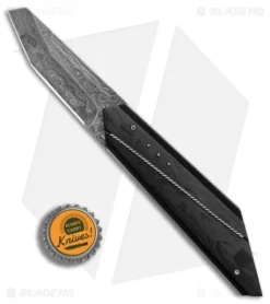 Corrie Schoeman T-Mate Flipper Knife Marble Carbon Fiber (2.875" Damascus) -Benchmade Shop Corrie Schoeman T Mate Marble CF Damascus BHQ 86776 er bottlecap