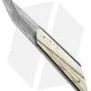 Corrie Schoeman T-Mate Flipper Knife Giraffe Bone (2.5" Hamon)