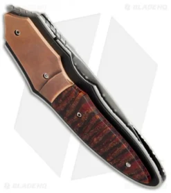 Corrie Schoeman X-Plain Flipper Knife Red Stabilized Pod (2.75" Hamon) 6 Corrie Schoeman X-Plain Flipper Knife Red Stabilized Pod (2.75" Hamon) -Benchmade Shop Corrie Schoeman X Plain Red stabilized pod hamon BHQ 72035 er side