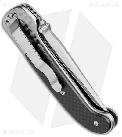 Crawford Custom Fighter Liner Lock Knife CF/Titanium (3.375" Satin) *Collection* 3 Crawford Custom Fighter Liner Lock Knife CF/Titanium (3.375" Satin) *Collection* - Image 3