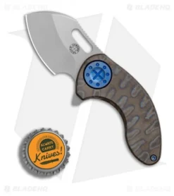 Curtiss Custom Custom Nano Flipper Knife Heat Ano Ti W/ Blue Hardware (2" SW) 7 Curtiss Custom Custom Nano Flipper Knife Heat Ano Ti W/ Blue Hardware (2" SW) -Benchmade Shop Curtiss Knives Custom Nano Heat Ano Ti Blue Hardware SW BHQ 82242 er bottlecap