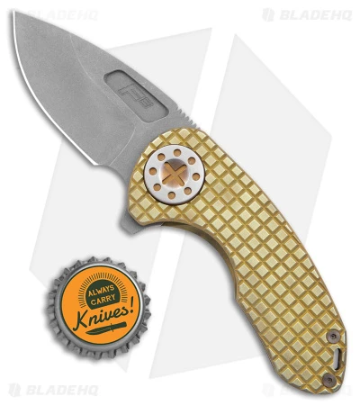 Curtiss Custom F3 Compact Frame Lock Knife Frag Milled Ti/Yellow (2.5" SW ) 4 Curtiss Custom F3 Compact Frame Lock Knife Frag Milled Ti/Yellow (2.5" SW ) - Image 4