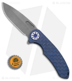 Curtiss Custom Knives F3 Large Frame Lock Knife SF Ti/Blue (3.87" SW) -Benchmade Shop Curtiss Knives F3 FLK SF TI Blue 3in SW BHQ 178949 td size
