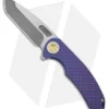 Curtiss Knives F3 Large Frame Lock Knife SPF Ti/Purple (3.8" Two Tone)