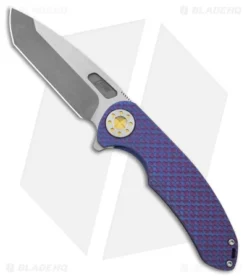 Curtiss Knives F3 Large Frame Lock Knife SPF Ti/Purple (3.8" Two Tone)