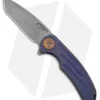 Curtiss Custom Knives F3 Large Frame Lock Knife SPF Ti/Blue (3.8" SW)