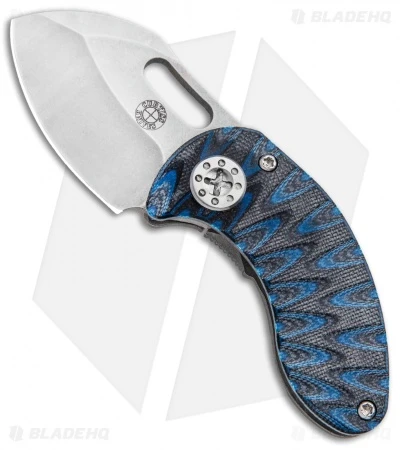 Curtiss Custom Nano Frame Lock Folder Knife Titanium Black/Blue G-10 (1.875" SW) 1 Curtiss Custom Nano Frame Lock Folder Knife Titanium Black/Blue G-10 (1.875" SW)
