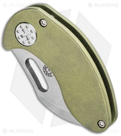 Curtiss Custom Knives Nano Frame Lock Folder Knife Green Titanium (1.875" SW) 2 Curtiss Custom Knives Nano Frame Lock Folder Knife Green Titanium (1.875" SW) - Image 2