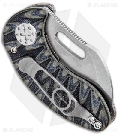Curtiss Custom Knives Nano Liner Lock Folder Knife Ti Black/Gray G10 (1.875" SW) 3 Curtiss Custom Knives Nano Liner Lock Folder Knife Ti Black/Gray G10 (1.875" SW) - Image 3