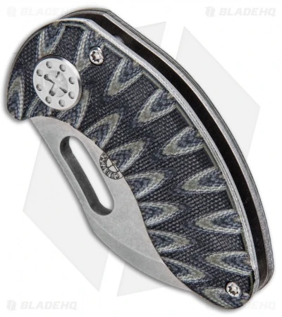 Curtiss Custom Knives Nano Liner Lock Folder Knife Ti Black/Gray G10 (1.875" SW) 2 Curtiss Custom Knives Nano Liner Lock Folder Knife Ti Black/Gray G10 (1.875" SW) - Image 2