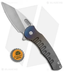 DSK Tactical Stealth Titanium Frame Lock Knife Flamed (3.5" Satin) -Benchmade Shop DSK Tactical Sheath FL Milled Satin BHQ 89747 jr bottlecap