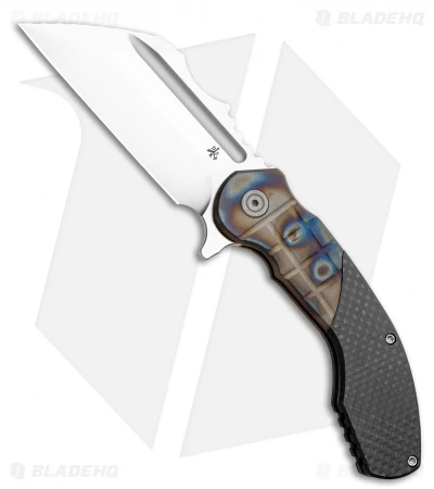 DSK Tactical VX-P Knife Flamed Grid Titanium/Carbon Fiber (4.25" Satin) 1 DSK Tactical VX-P Knife Flamed Grid Titanium/Carbon Fiber (4.25" Satin)