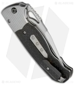 Diskin Revolution D/A Tanto Automatic Knife Ti/Marbled CF (3.75" Satin) 7 Diskin Revolution D/A Tanto Automatic Knife Ti/Marbled CF (3.75" Satin) -Benchmade Shop Diskin Revolution DA Tanto Ti Marbled CF BHQ 71750 jr side