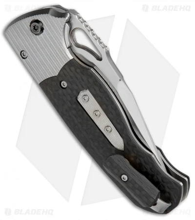 Diskin Revolution D/A Tanto Automatic Knife Ti/Marbled CF (3.75" Satin) 3 Diskin Revolution D/A Tanto Automatic Knife Ti/Marbled CF (3.75" Satin) - Image 3