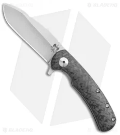 Doc Shiffer Designated Marksman Knife Carbon Fiber Flipper (2.75" Plain)