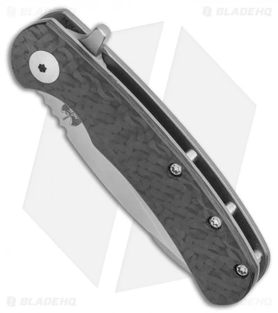 Doc Shiffer Designated Marksman Knife Carbon Fiber Flipper (2.75" Plain) 2 Doc Shiffer Designated Marksman Knife Carbon Fiber Flipper (2.75" Plain) - Image 2