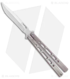 Eldon Talley Custom Talisong Pro Butterfly Knife Pink/Gray Ti (4.5" Satin)