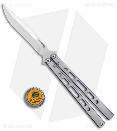 Eldon Talley Custom Talisong Pro Butterfly Knife Purple/Gray Ti (4.5" Satin) 5 Eldon Talley Custom Talisong Pro Butterfly Knife Purple/Gray Ti (4.5" Satin) - Image 5