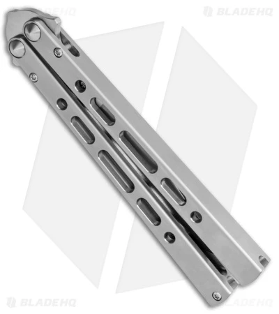 Eldon Talley Custom Talisong Pro Butterfly Knife Titanium (4.5" Satin) 3 Eldon Talley Custom Talisong Pro Butterfly Knife Titanium (4.5" Satin) - Image 3