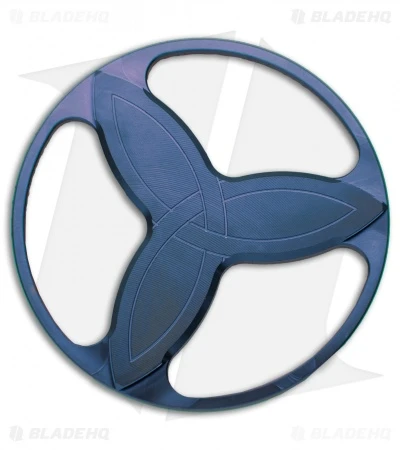 Eric Garza Custom Knives Triquetra Spinner Top - Blue Titanium 2 Eric Garza Custom Knives Triquetra Spinner Top - Blue Titanium - Image 2