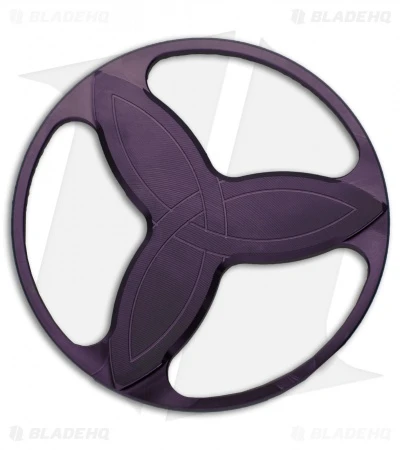 Eric Garza Custom Knives Triquetra Spinner Top - Violet Titanium 2 Eric Garza Custom Knives Triquetra Spinner Top - Violet Titanium - Image 2