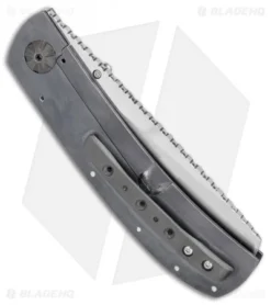 George Muller LL-H Frame Lock Knife Blue Ano Titanium (3.1" Satin) -Benchmade Shop George Muller LL H ano ti satin BHQ 71799 er side