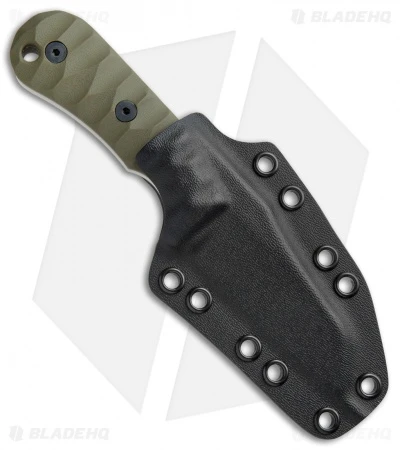 Groniger Knives Custom Reverse Tanto Fixed Blade Knife OD Green G-10 (3.1" SW) 3 Groniger Knives Custom Reverse Tanto Fixed Blade Knife OD Green G-10 (3.1" SW) - Image 3