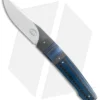 Herucus Blomerus LL 07 Custom Knife Zirconium Blue Carbon Fiber (3.4" Satin)
