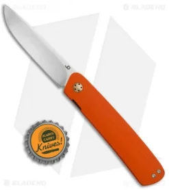 JD Van Deventer Pinstripe Front Flipper Knife Orange G-10 (2.875" Satin) -Benchmade Shop JD Van Deventer Pinstripe Front Flipper G 10 Orange BHQ 68614 jr bottlecap