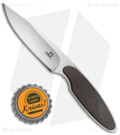 JD Van Deventer V1 Slim Neck Knife Fixed Blade Ebony Wood (2.75" Satin) -Benchmade Shop JD Van Deventer V1 Slim Neck Knife Ebony Wood BHQ 68618 jr bottlecap