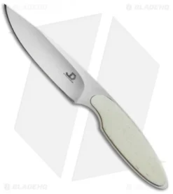 JD Van Deventer V1 Slim Neck Knife Fixed Blade Giraffe Bone (2.75" Satin)