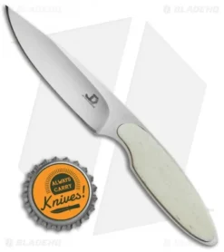 JD Van Deventer V1 Slim Neck Knife Fixed Blade Giraffe Bone (2.75" Satin) -Benchmade Shop JD Van Deventer V1 Slim Neck Knife Giraffe Bone BHQ 68616 jr bottlecap