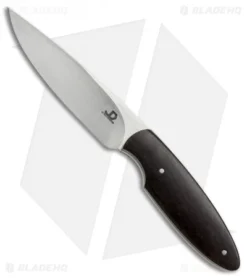 JD Van Deventer V2 Neck Knife Fixed Blade Ebony Wood (2.75" Satin)