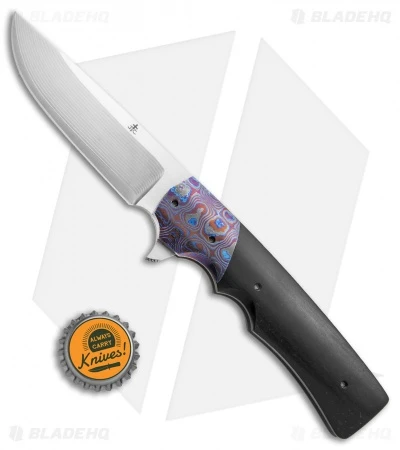 Jason Clark Custom Hunter Flipper Knife Zircuti/Micarta (3.625" Takefu) 4 Jason Clark Custom Hunter Flipper Knife Zircuti/Micarta (3.625" Takefu) - Image 4