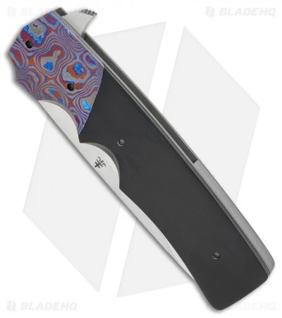 Jason Clark Custom Hunter Flipper Knife Zircuti/Micarta (3.625" Takefu) 2 Jason Clark Custom Hunter Flipper Knife Zircuti/Micarta (3.625" Takefu) - Image 2