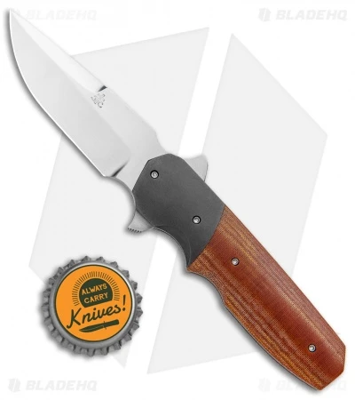 Jason Clark Custom Mini Freefall Flipper Knife Micarta/Zirc (3.625" Satin) 4 Jason Clark Custom Mini Freefall Flipper Knife Micarta/Zirc (3.625" Satin) - Image 4